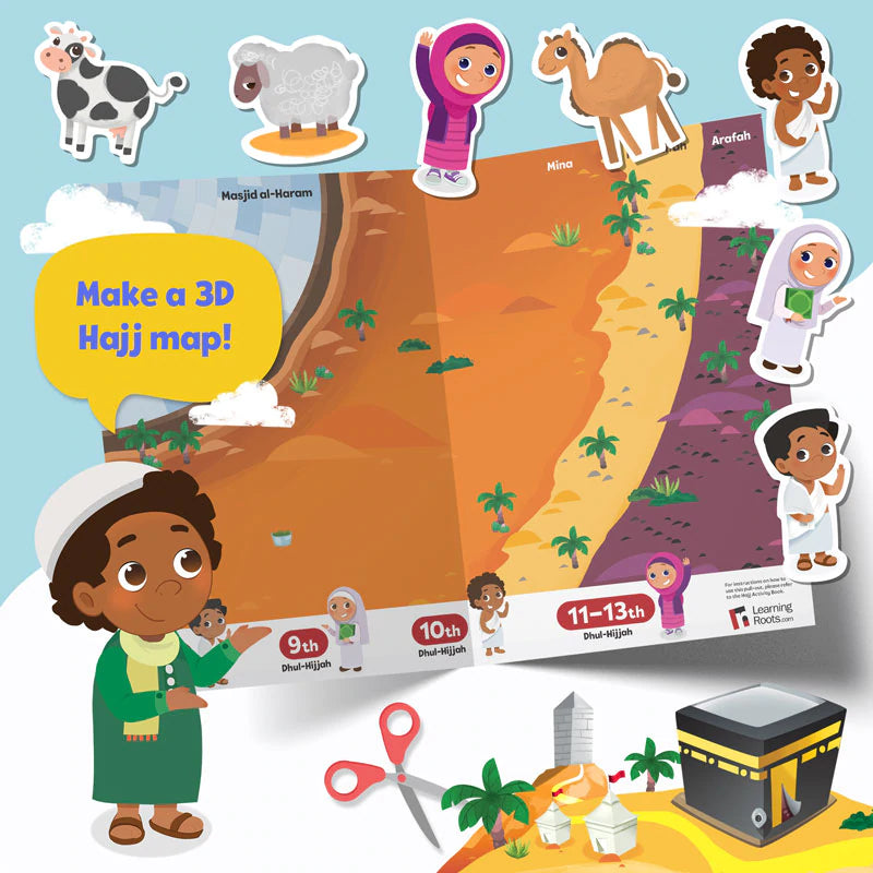 Hajj and Umrah Islamic Activity Book for Kids - Educational Muslim Prayer & Pilgrimage Learning Workbook | Perfect for Ramadan, Eid Gifts & Homeschooling