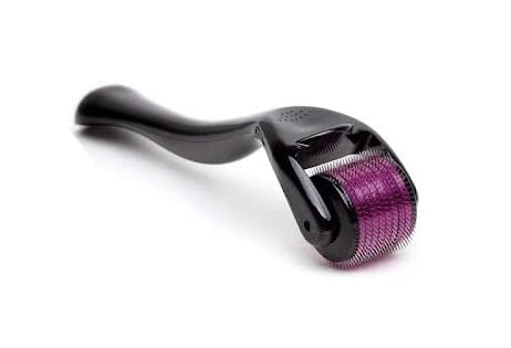 SHOPARAM 0.5mm Derma Roller with 540 Titanium Needles - Professional Microneedling Tool for Face, Scalp & Beard Care - Stimulates Collagen, Reduces Wrinkles & Promotes Hair Growth - Perfect for At-Home Skin Rejuvenation & Beauty Routine