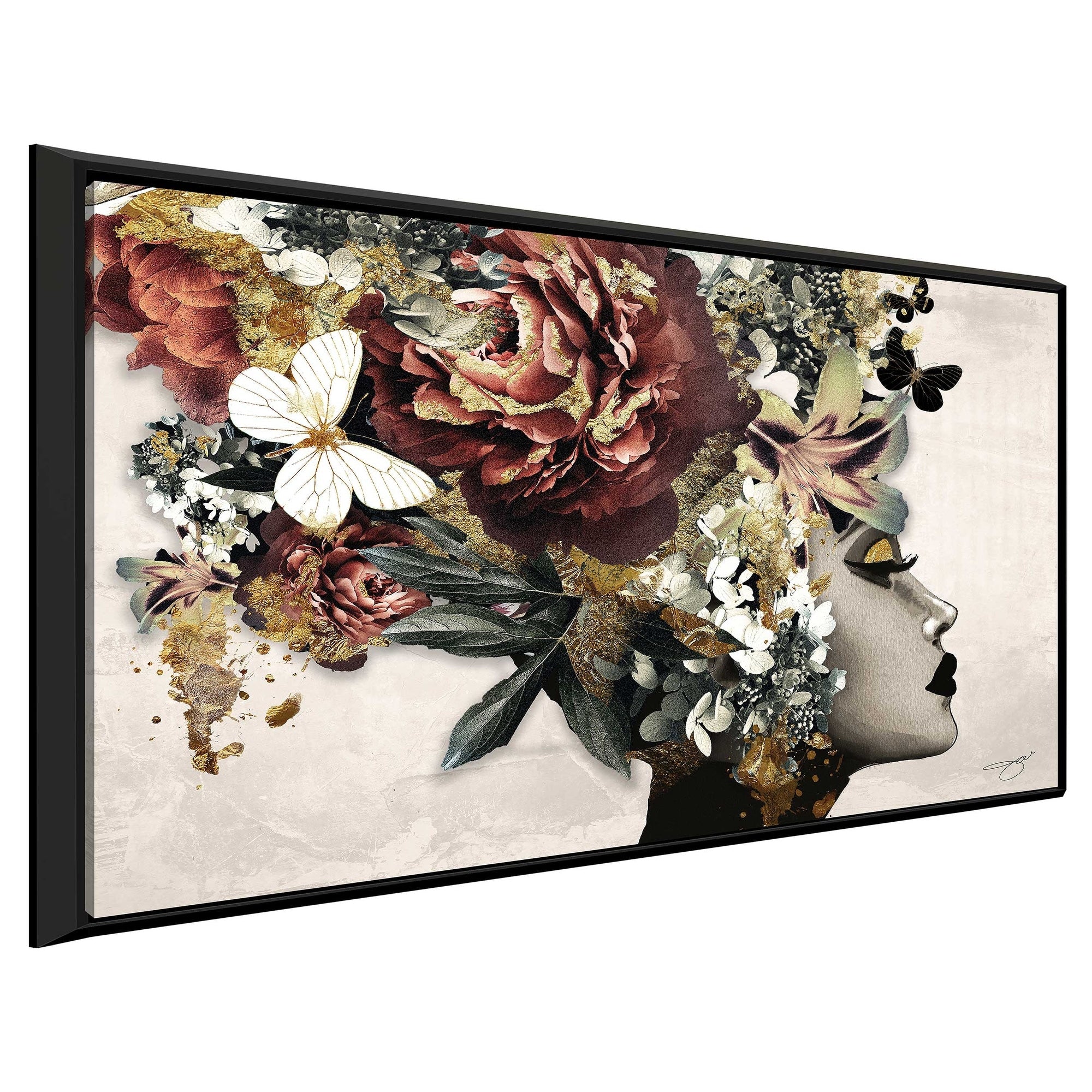 Jodi Print Afrique Model 2 - Modern Abstract Art Floating Canvas Wall Decor for Living Room, Bedroom & Office