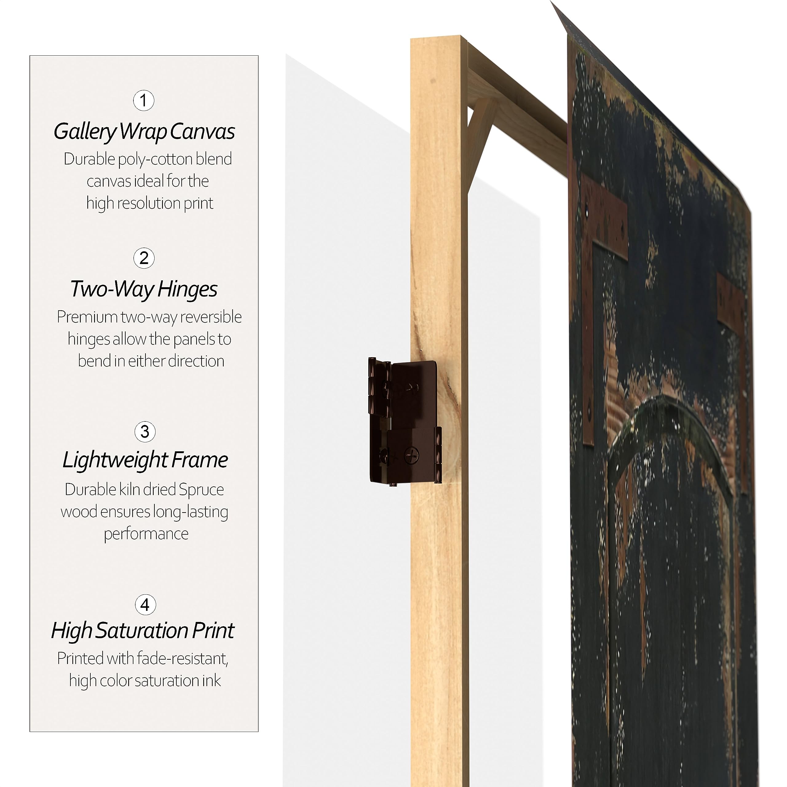 6 ft. Tall Red Lantern Double-Sided Black Door Canvas Room Divider - Perfect for Home Decor, Office Partition, and Asian-Themed Events