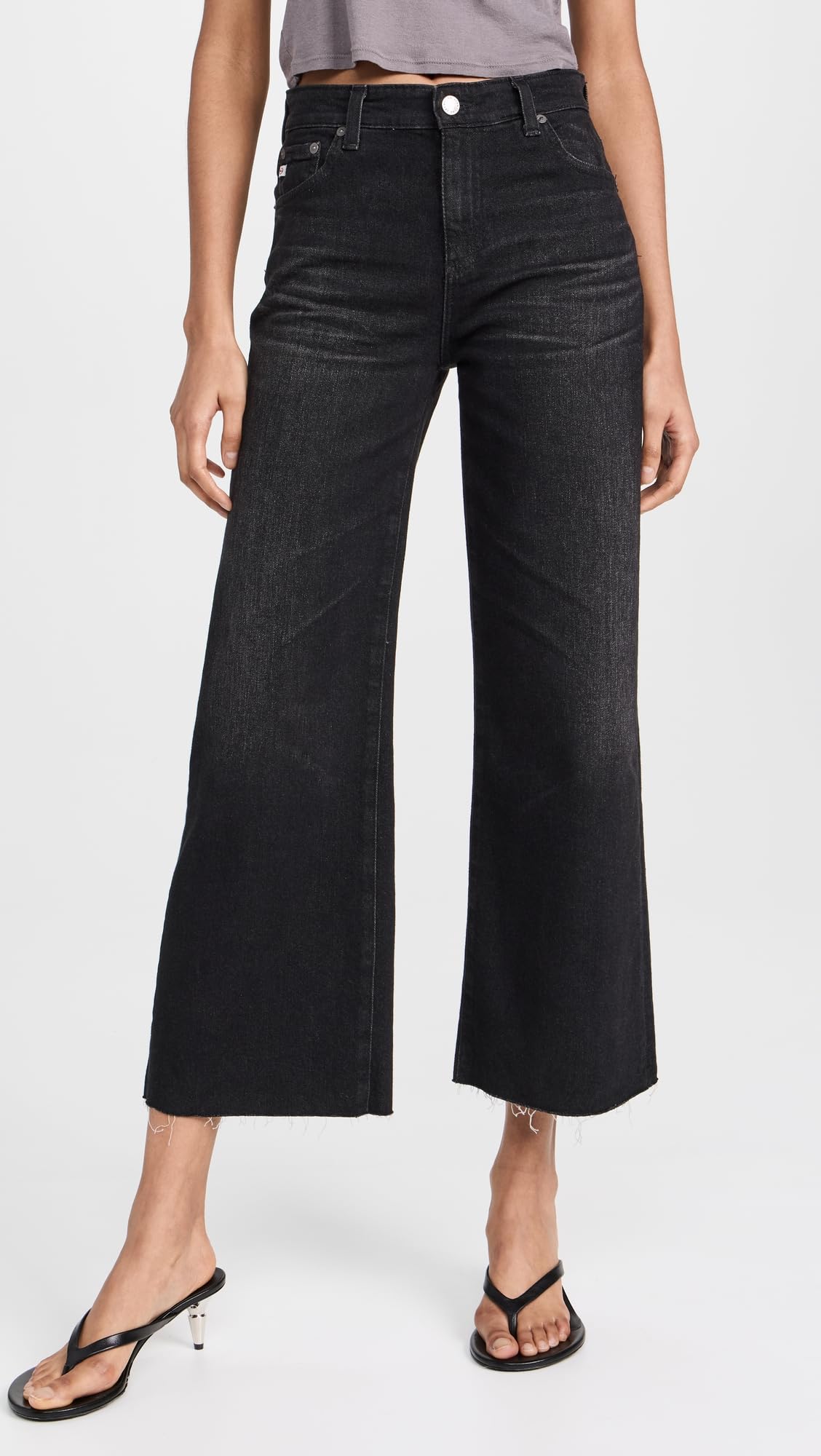 AG Adriano Goldschmied Women's Saige High Waist Wide Leg Jeans - Comfortable Stretch Denim Pants for Casual Wear & Everyday Outfits