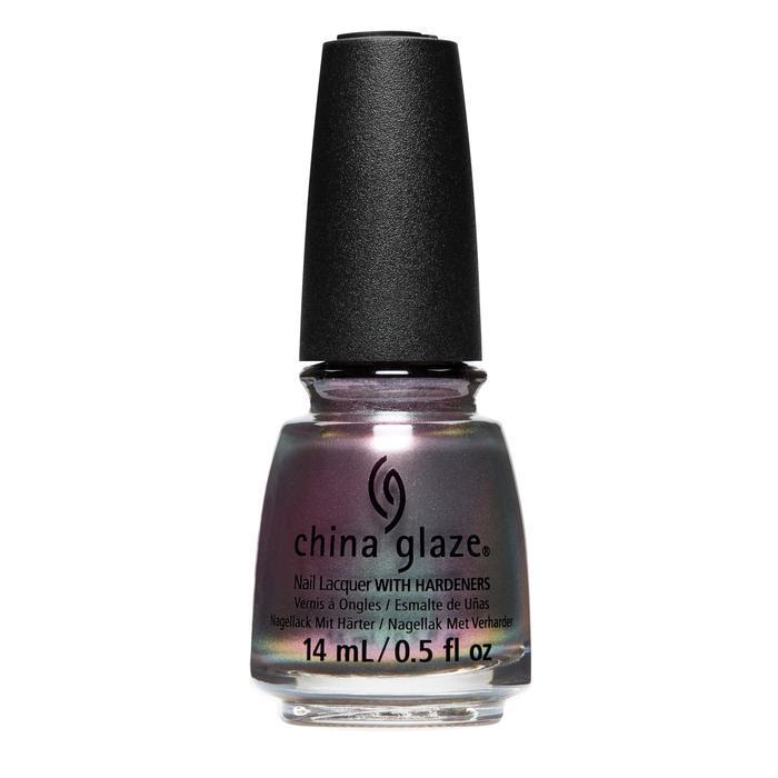 China Glaze Holee Shift! Nail Polish 0.5 oz #85075 - Shimmery Purple Holographic Nail Lacquer for Salon-Quality Manicures & Pedicures
