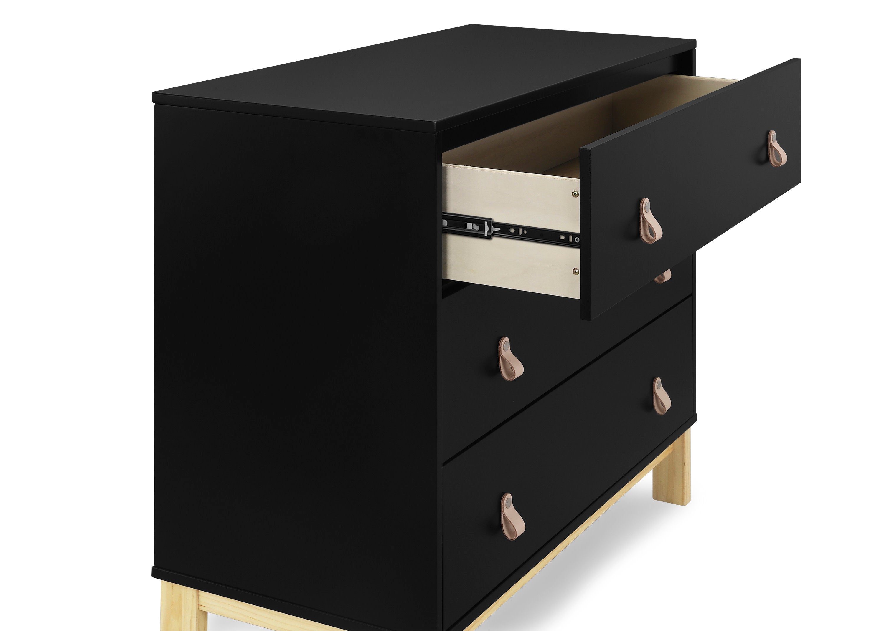 BabyGap Legacy 3-Drawer Dresser with Leather Pulls & Secure Interlocking Drawers - Perfect Nursery Storage for Baby Clothes, Diapers, and Essentials