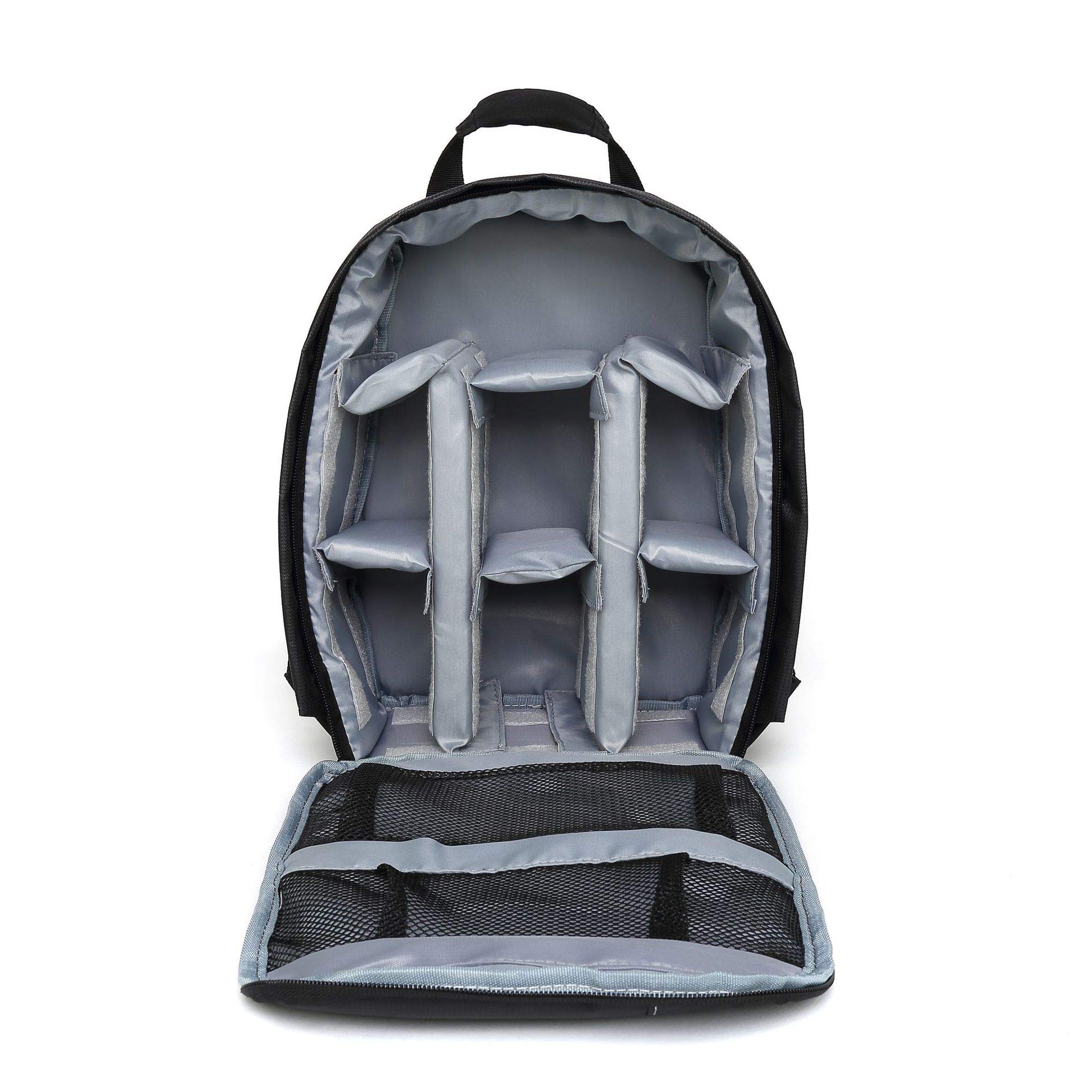 Waterproof SLR DSLR Camera Backpack - Travel Shoulder Bag for Canon Nikon Sony DSLR Cameras & Lenses (Medium, Grey) - Perfect for Outdoor Photography, Hiking & Airplane Travel