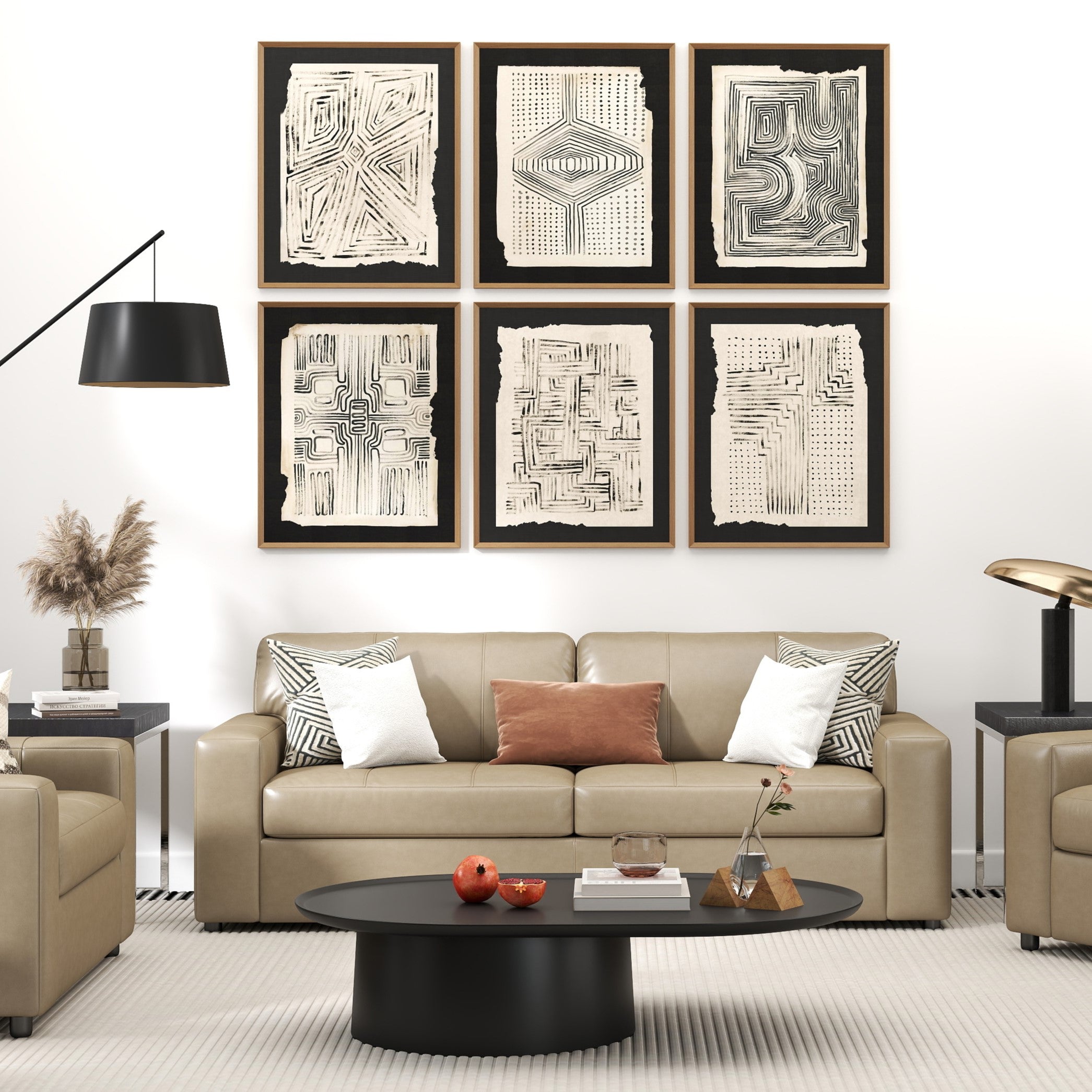 Roundhill Furniture Sakan Genuine Leather Upholstered Sofa - Modern Living Room Couch for Home, Office & Lounge Comfort