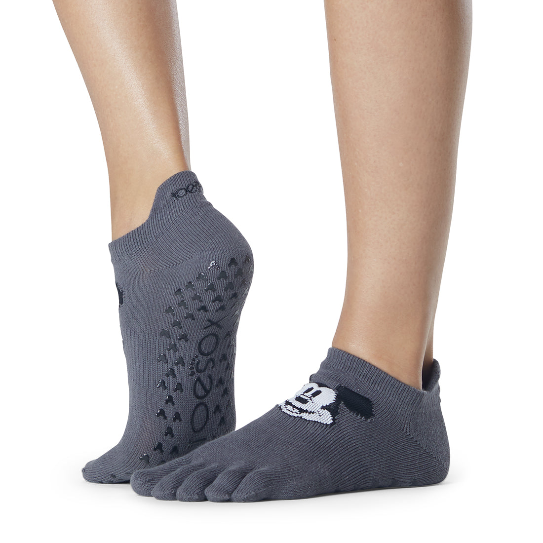 Disney-Inspired Low Rise Grip Socks by ToeSox - Non-Slip Yoga, Pilates & Barre Workout Socks for Women - Perfect for Dance, Fitness & Studio Activities