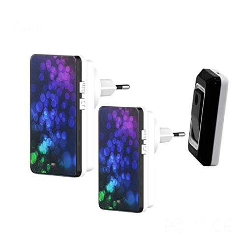 Waterproof Wireless Doorbell Kit with EU Plug - Easy Installation, 28 Chime Sounds, Smart Home Doorbell for Apartments & Houses (Ideal for Front Door, Back Door & Office)