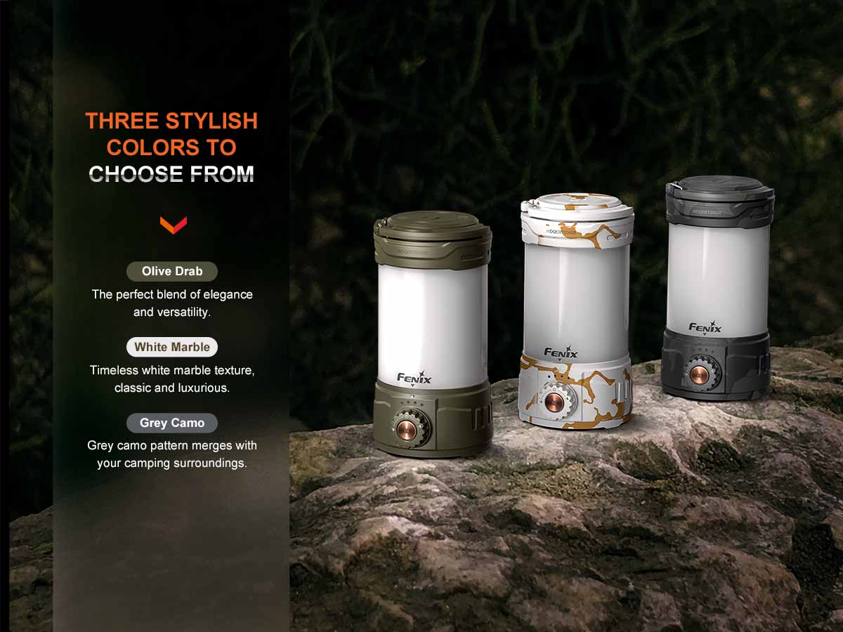 Fenix CL26R PRO Rechargeable Camping Lantern - 400 Lumens, USB-C, IP66 Waterproof, Perfect for Outdoor Adventures, Hiking, Emergency & Power Outages