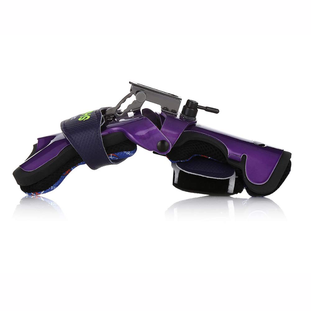Rev-Up Shark Mongoose Bowling Wrist Support Brace - Right Hand Purple Large Size | Perfect for Professional Bowlers & League Players