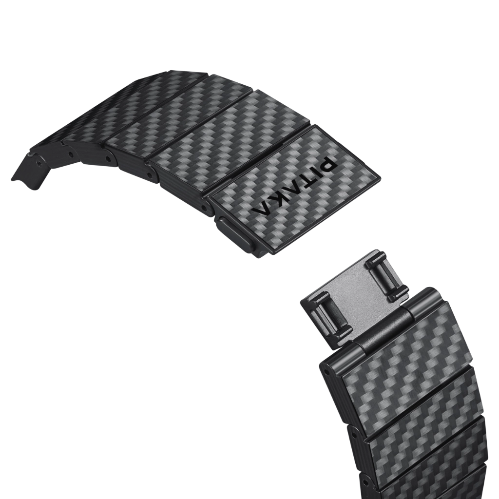 Premium Carbon Fiber Watch Band for Apple Watch Series 8/7/6/SE - Lightweight & Durable Replacement Strap for Workout, Running & Everyday Use