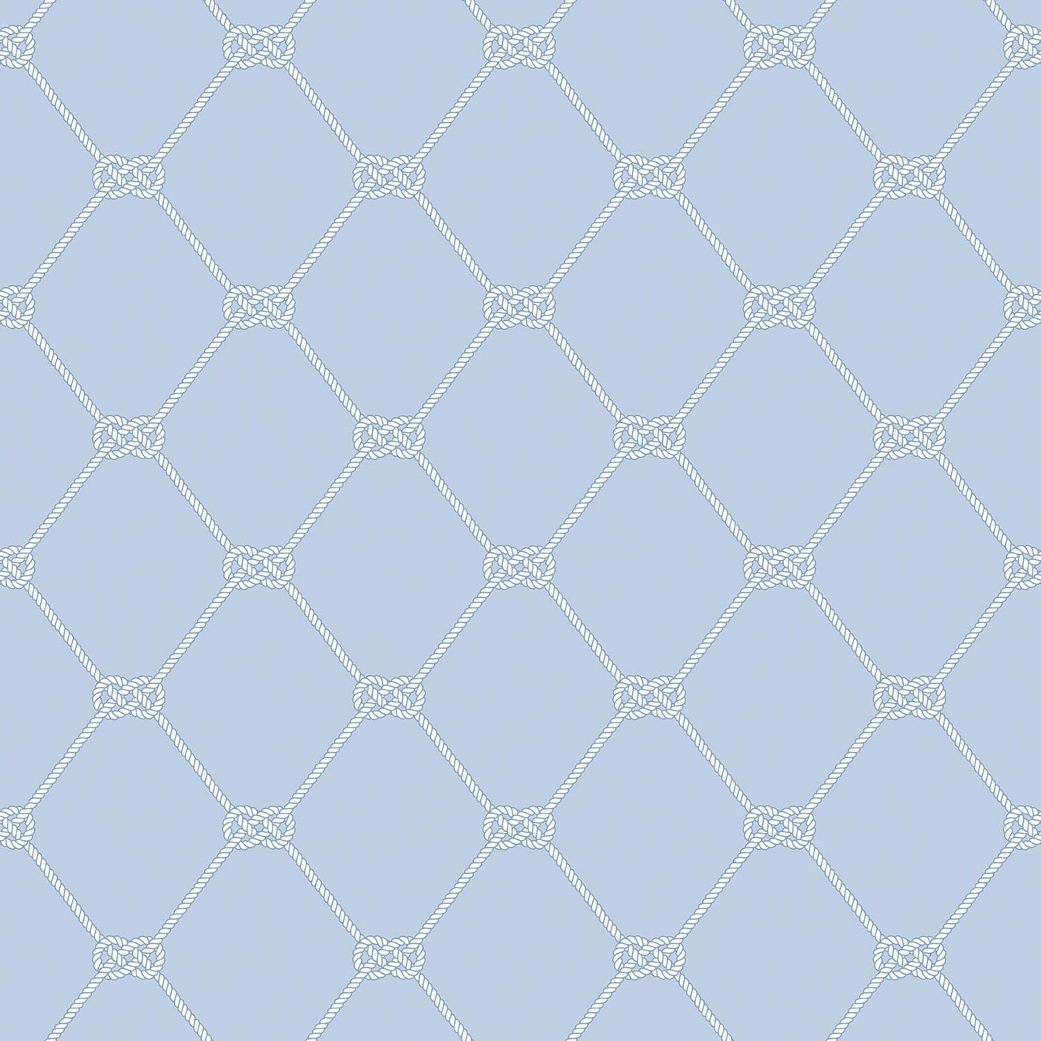 G23346 Deauville 2 Rope Design White Navy Blue Wallpaper - Premium Peel and Stick Wallpaper for Living Room, Bedroom & Home Decor
