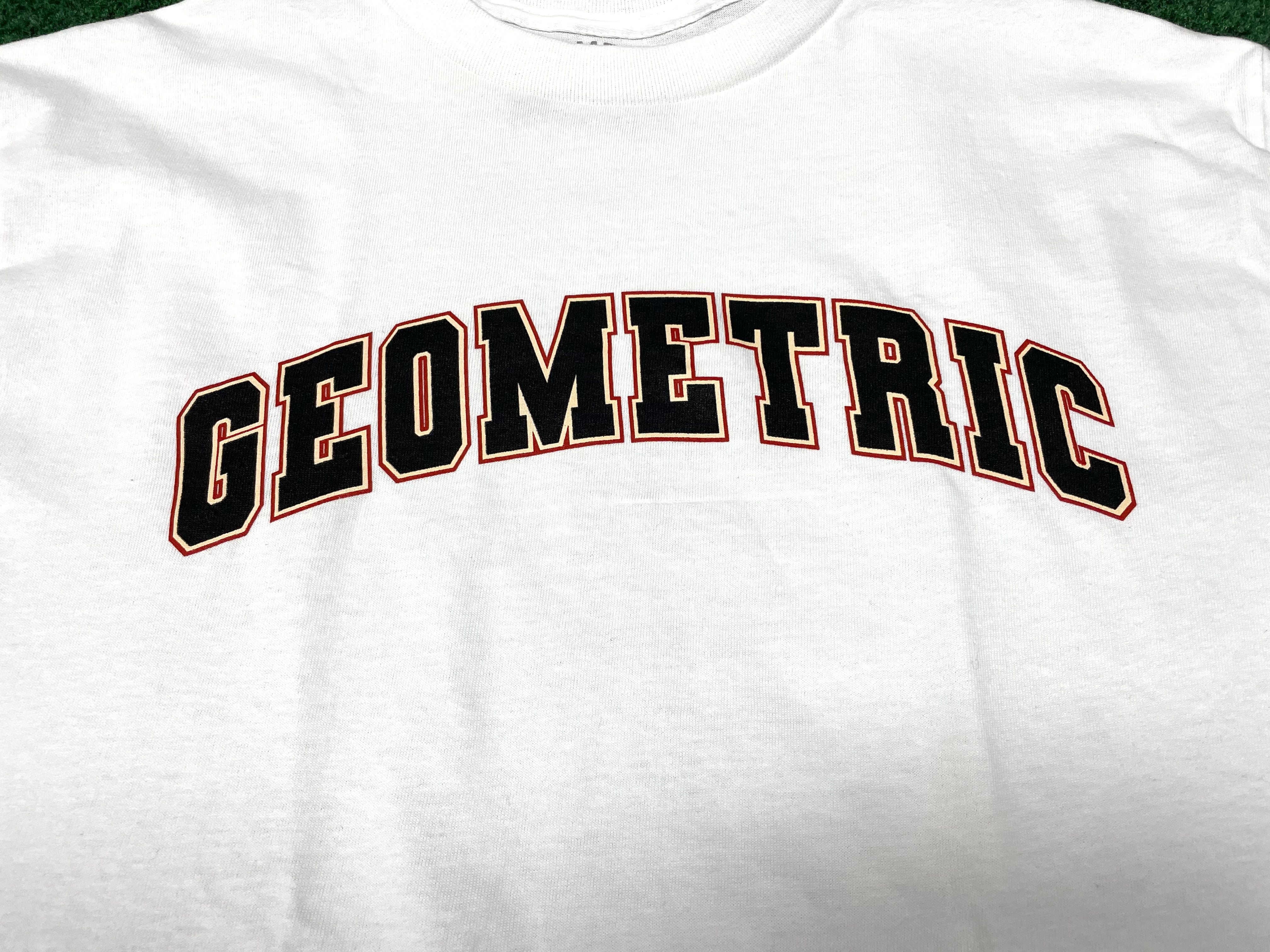 Geometric Varsity Tee for Men & Women - Stylish Maroon, Cream & Black Color Options - Perfect for Casual Wear, Street Style & Everyday Outfits