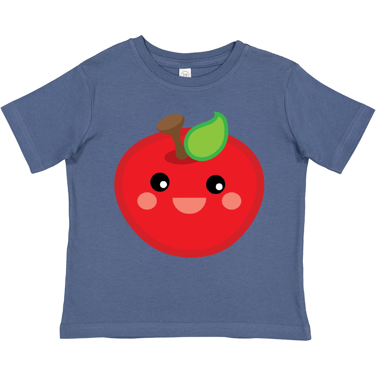 Inktastic Smiling Apple Toddler T-Shirt - Cute Fruit Graphic Tee for Boys & Girls - Perfect for Playdates, Daycare & Family Outings