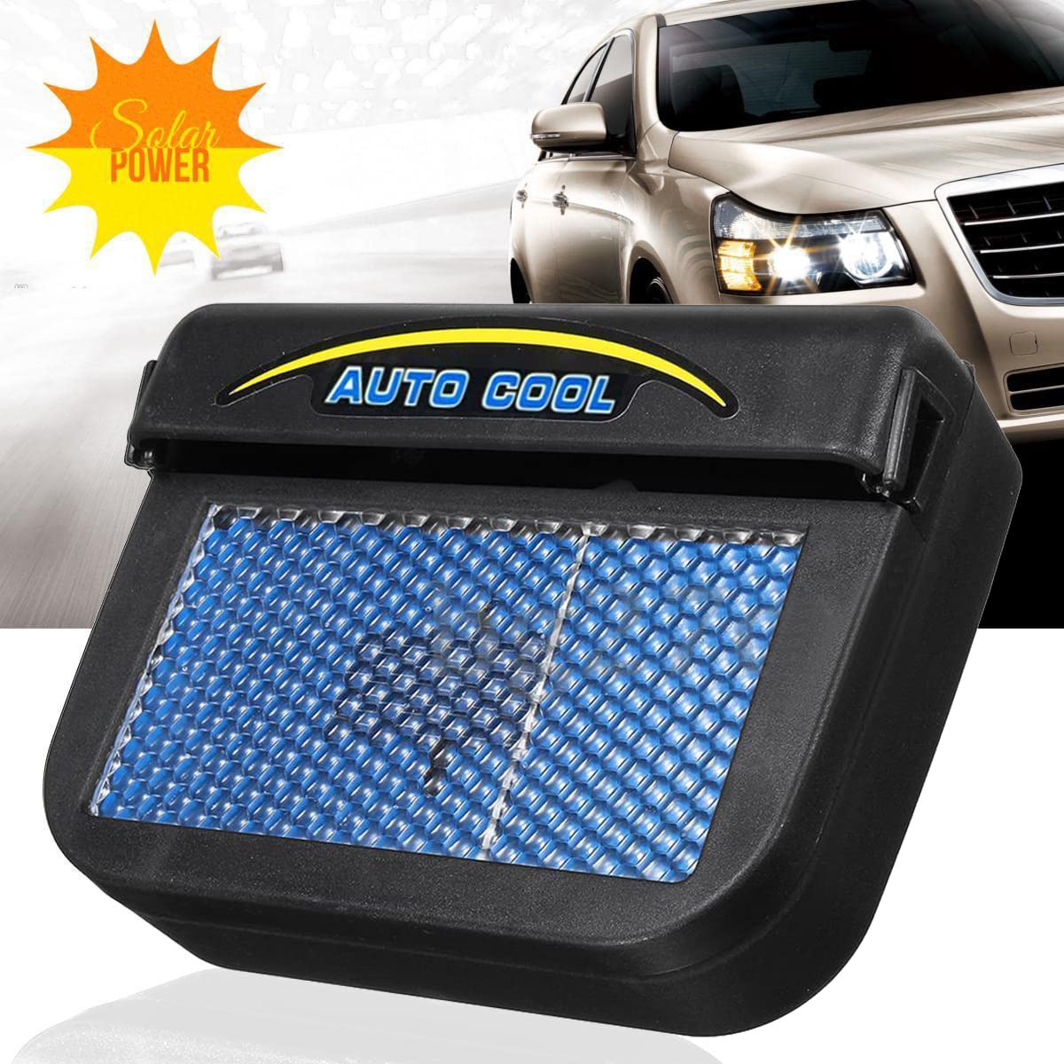 DaMohony Solar Powered Car Ventilator & Exhaust Fan - Automotive Air Circulation System for Fresh Air, Eliminate Car Odors | Ideal for Parking, Road Trips & Hot Weather Use