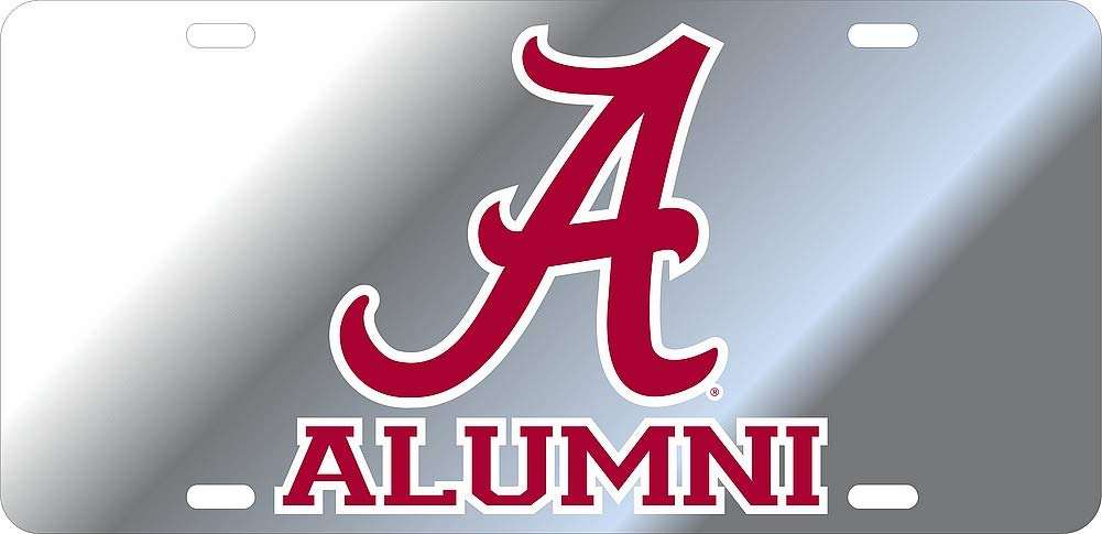 NCAA Alumni Acrylic License Plate - Custom Mirrored College Fan Accessory for Cars, Tailgating & Home Decor
