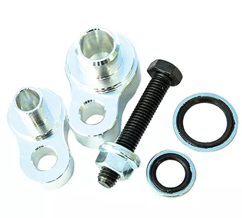 Rear AC Block Off Plate Kit for Chevy Express & GMC Savana 1996-2021 with Block Fittings - Perfect for AC System Removal & Engine Compartment Cleanup