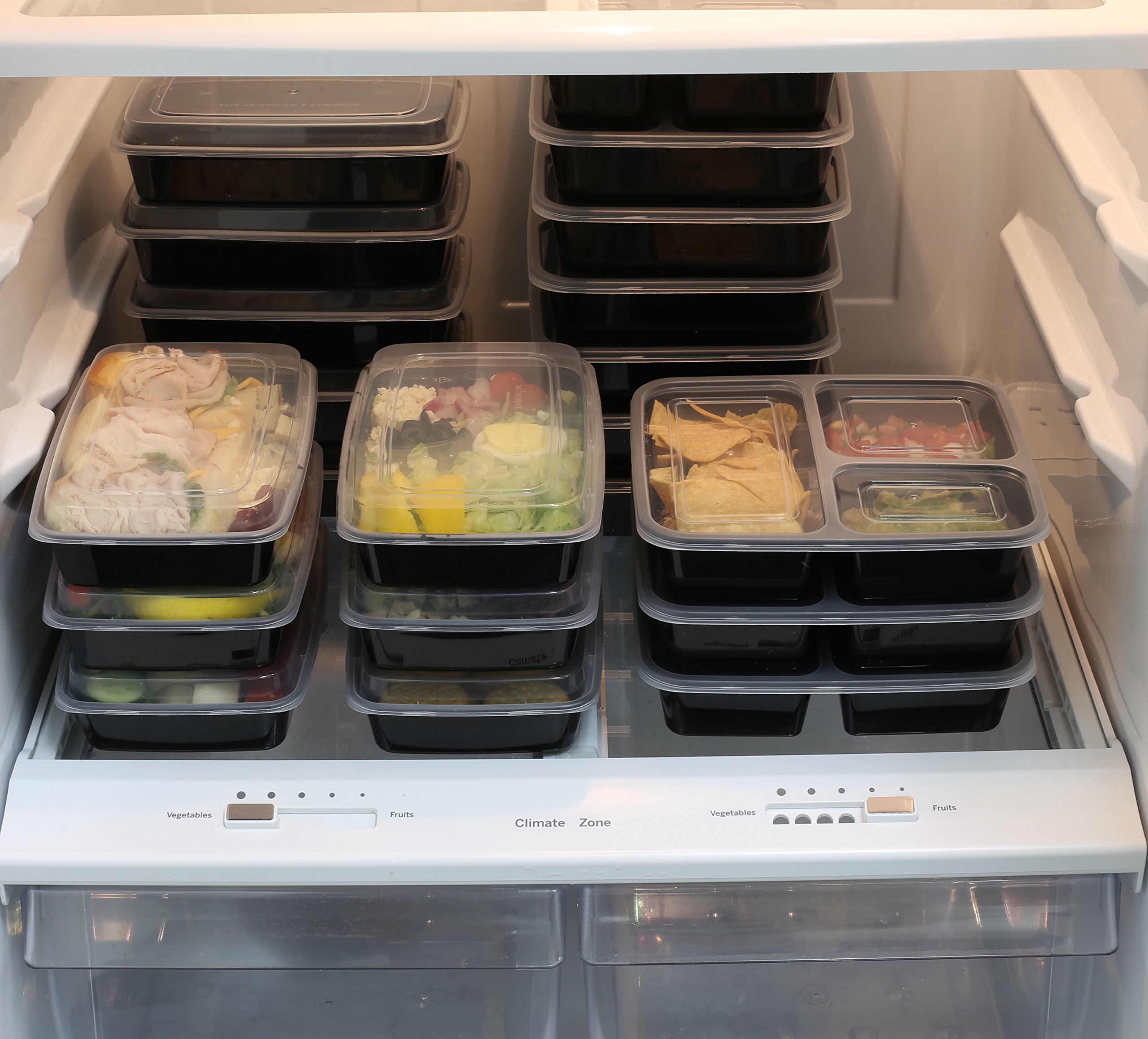 16-Pack SimpleHouseware 1-Compartment BPA-Free Food Storage Containers - 28oz Meal Prep Boxes for Lunch, Leftovers & Kitchen Organization (Dishwasher & Freezer Safe)