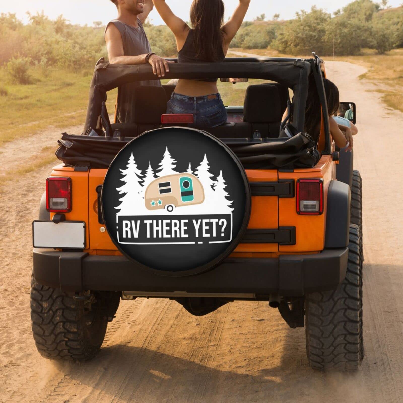 15 Inch RV Spare Tire Cover - Waterproof Dust-Proof Wheel Protector for Trailers, SUVs & Vehicles | Perfect for Camping, Road Trips & Outdoor Adventures