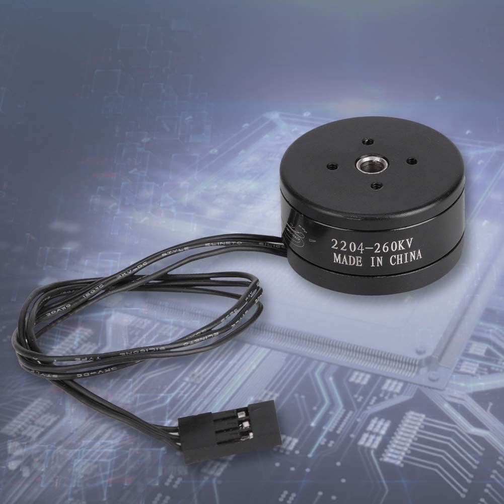 2204 260KV Brushless Motor for RC Drones & Camera Gimbals - High Performance 1.3A 80T Drone Motor - Ideal for FPV Racing, Aerial Photography & DIY Drone Projects