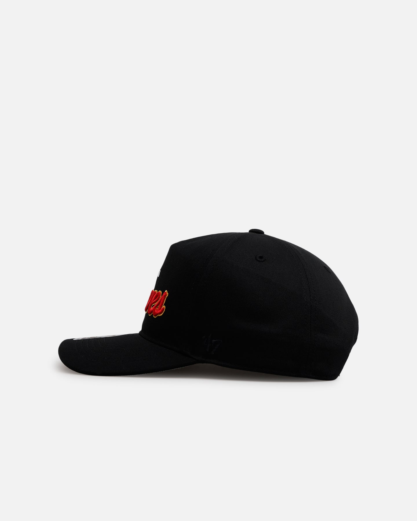 47 Brand Atlanta Braves 'Black Dome Script' 47 Hitch Snapback Black Hat - Adjustable Baseball Cap for Men & Women - Perfect for Sports Fans, Casual Wear & Outdoor Activities
