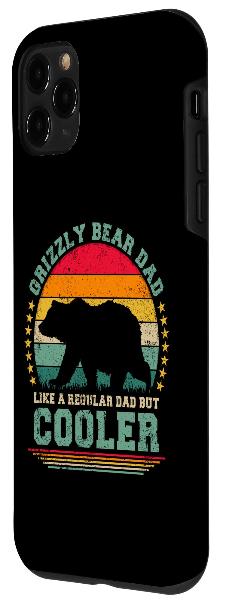 iPhone 11 Pro Case - Grizzly Bear Design | Cool Dad Gift for Father's Day | Durable Protective Phone Cover for Everyday Use & Outdoor Adventures