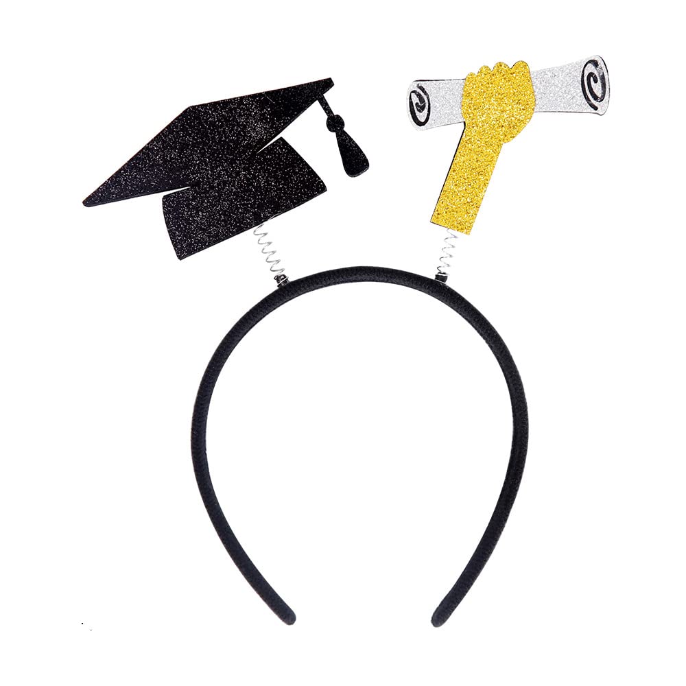 1Pcs Graduation Hat Headband - Bachelor Cap Headband for Graduation Party, Dress Up, Decorations & Accessories | Perfect for Graduation Ceremony, Photo Shoots & Costume Parties