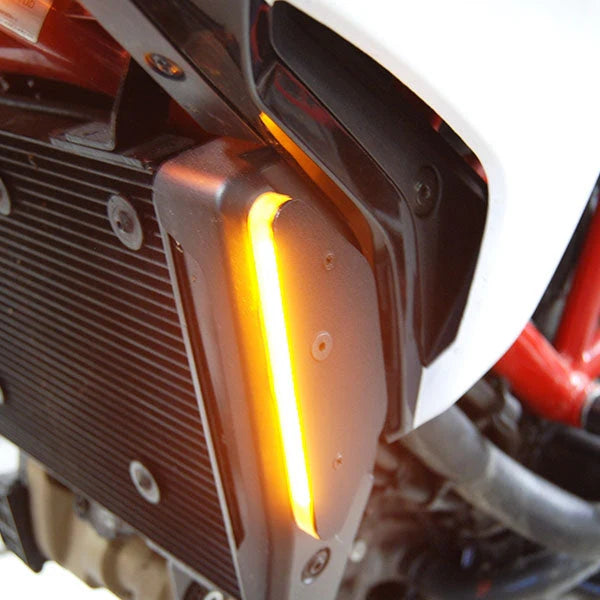 Ducati Hypermotard 939 & 821 Front Turn Signals - Compatible with 2013-2019 Models - LED Motorcycle Indicators for Enhanced Visibility & Safety - Perfect for Urban Commuting & Adventure Riding