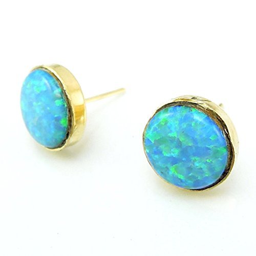 Elegant Opal Earrings Set in 14K Gold - Perfect for Weddings, Parties & Special Occasions