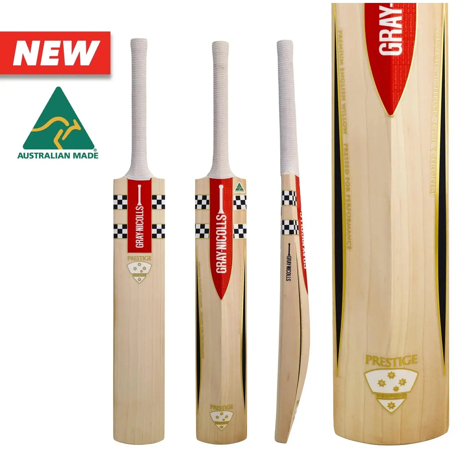 Gray Nicolls Prestige Junior Cricket Bat - Lightweight & Durable for Youth Cricket Training & Matches - Perfect for Junior Cricket Players & Beginners