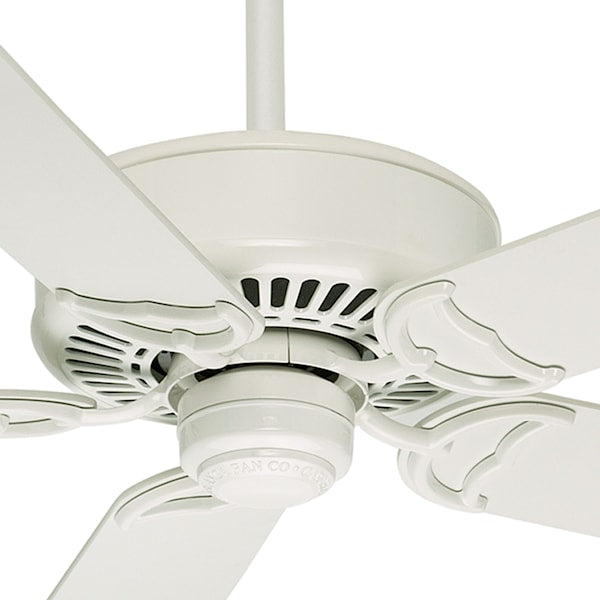 Casablanca Panama DC 54 Inch Ceiling Fan with Remote Control - Snow White Finish - Energy Efficient Quiet Motor - Perfect for Living Room, Bedroom, or Patio