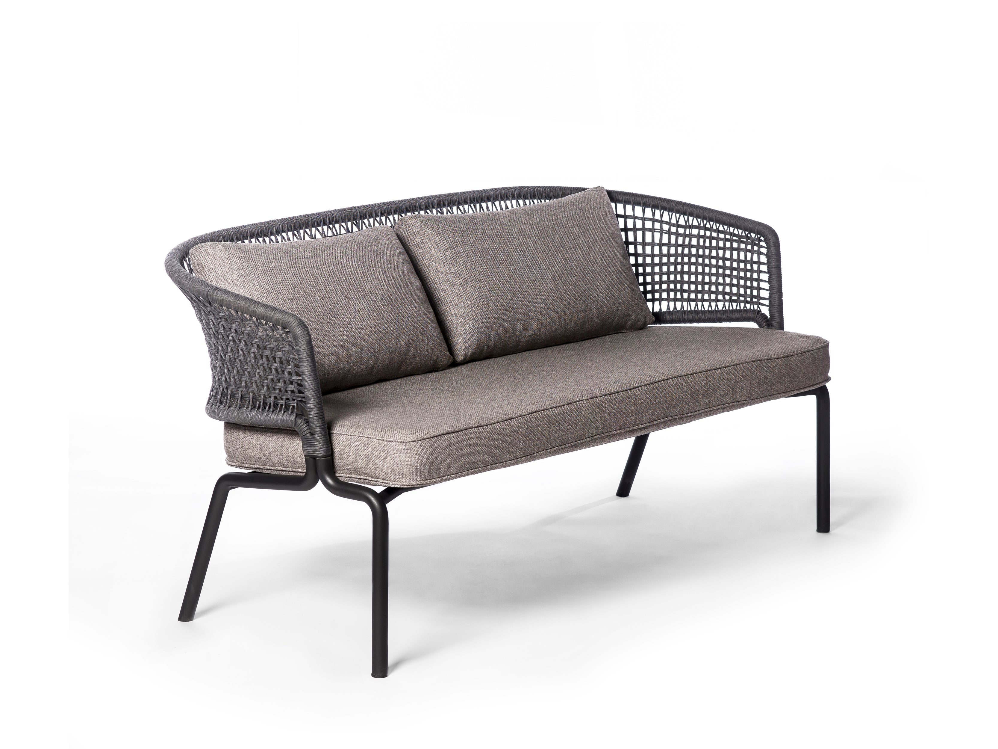 Modern L-Shaped Sectional Contour Sofa - Comfortable Fabric Upholstered Living Room Couch for Small Spaces, Home Theater & Lounge Areas