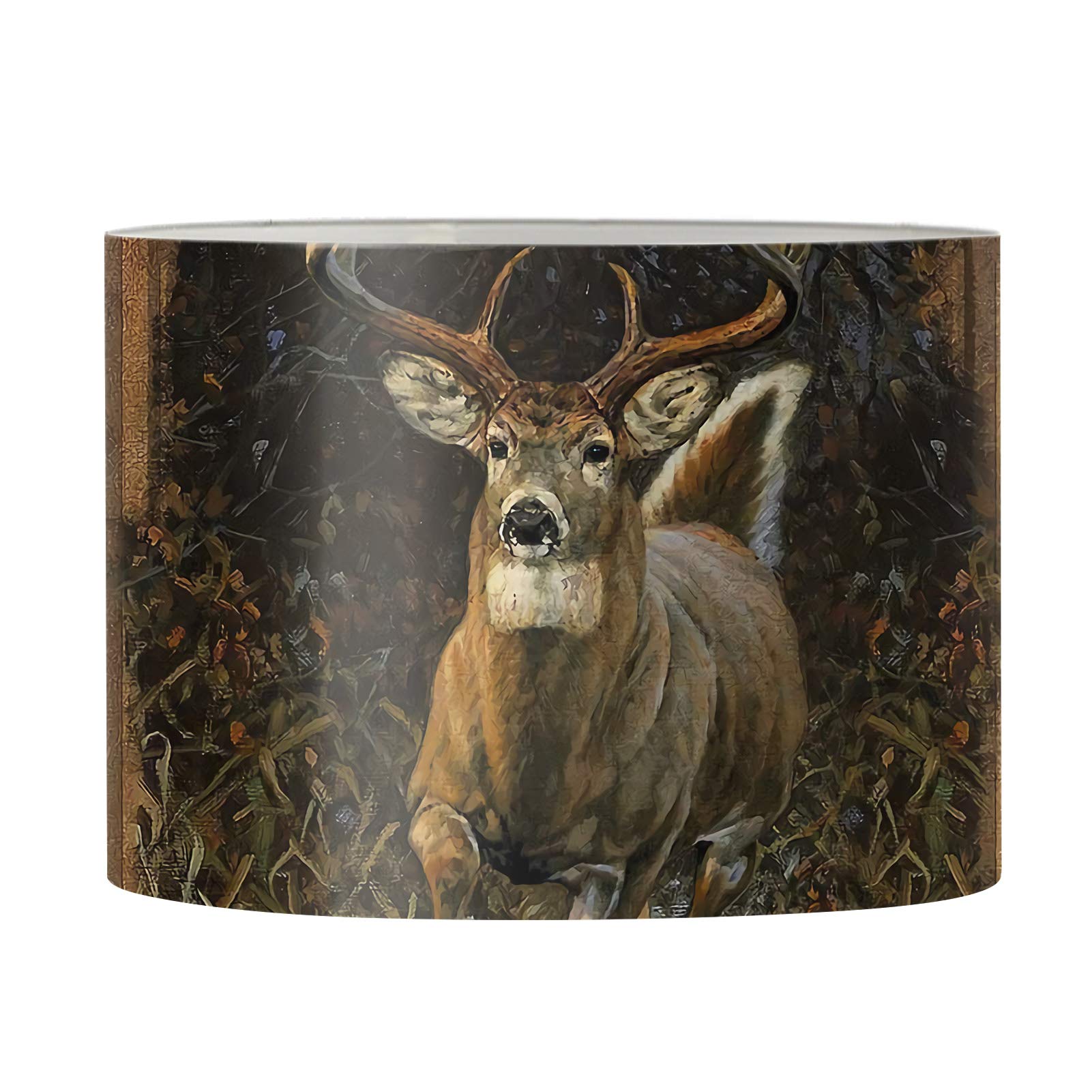 FKELYI Lightweight Spider Lampshade - Durable Desk & Floor Lamp Shade with Autumn Forest Deer Animal Print - Perfect for Home Office, Living Room, and Bedroom Decor
