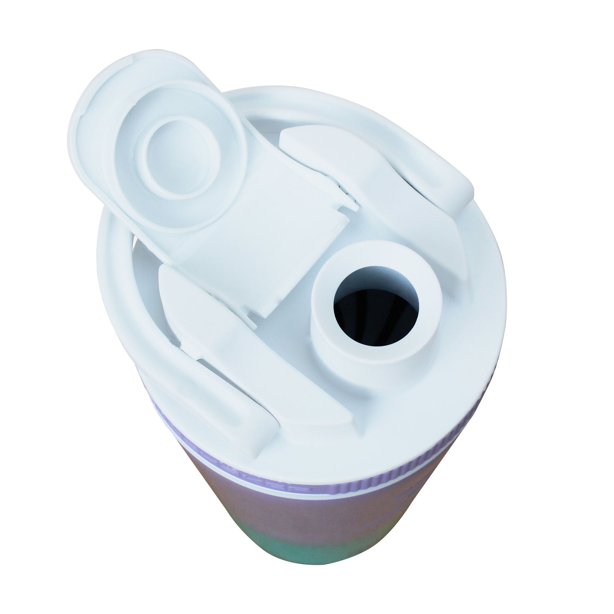 26oz Protein Shaker Bottle Lid - White with Mermaid Design Leak-Proof Blender Ball Lid for Gym, Workout & Sports | Perfect for Protein Shakes, Pre-Workout & Post-Workout Drinks