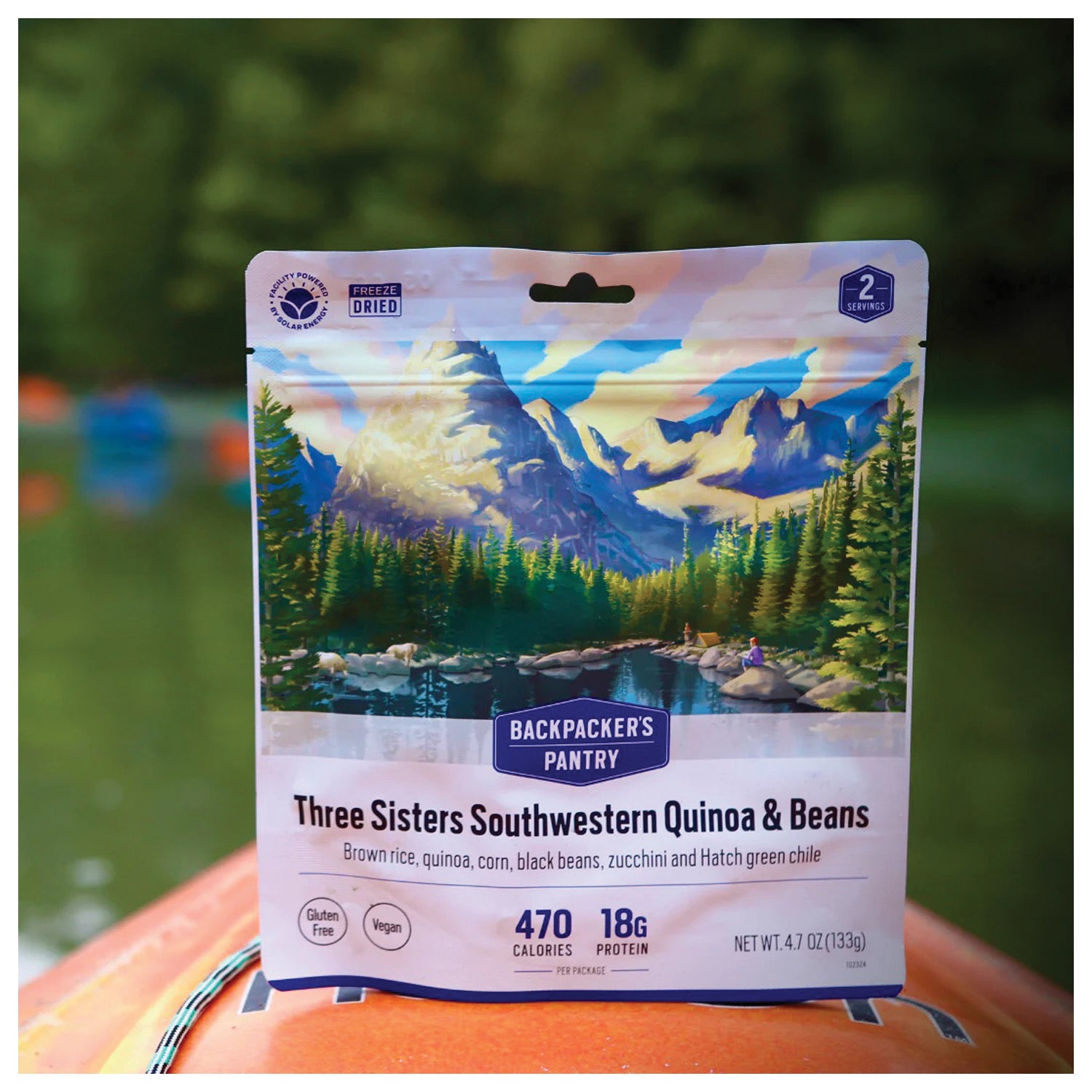 Backpacker's Pantry BP Vegetarian Performance Three Sisters Stew (Vegan) - 2 Person Meal Pack for Camping, Hiking & Emergency Preparedness
