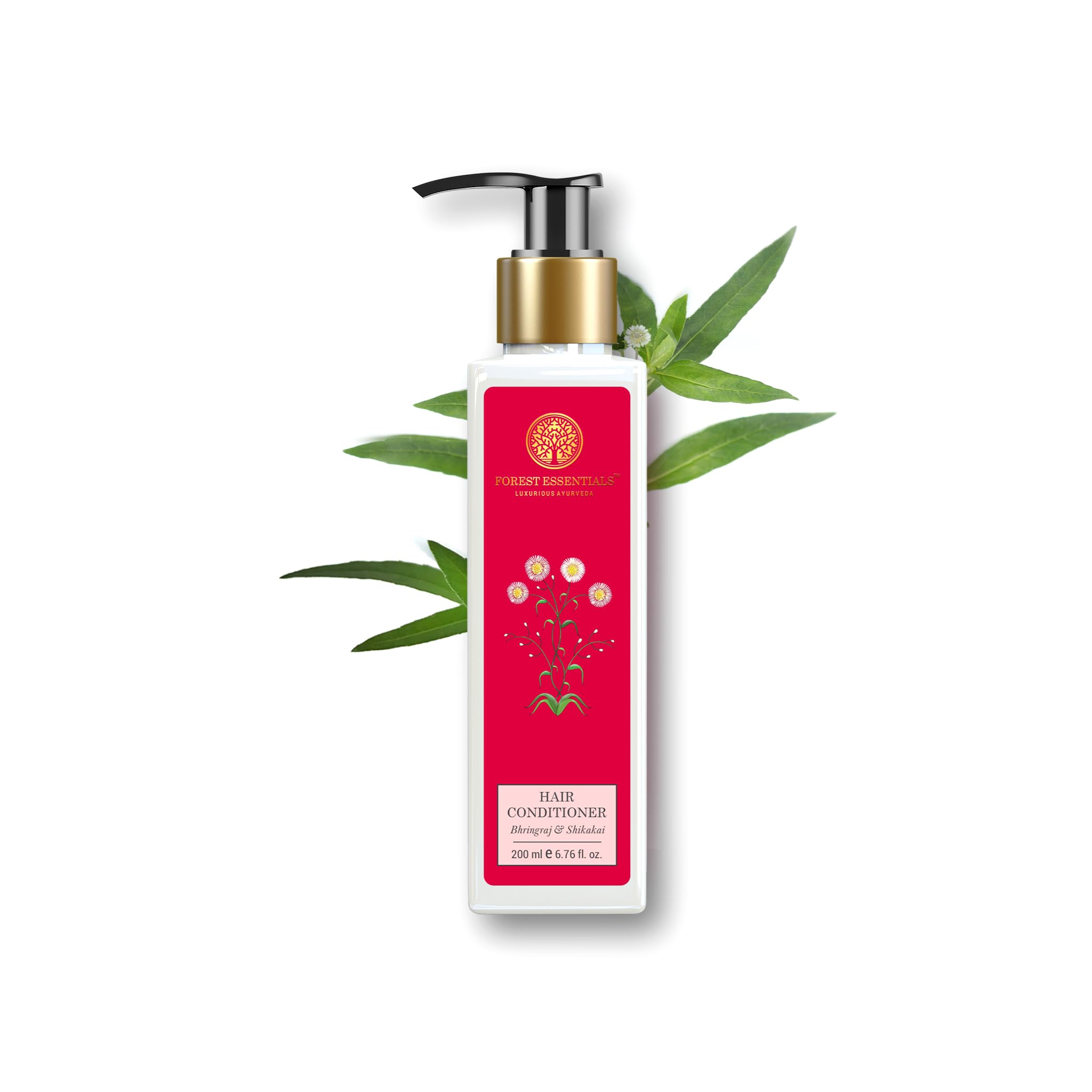Forest Essentials Bhringraj & Shikakai Hair Conditioner for Dry & Damaged Hair - Ayurvedic Herbal Treatment for Hair Growth & Scalp Care | Perfect for Daily Use & Post-Wash Nourishment