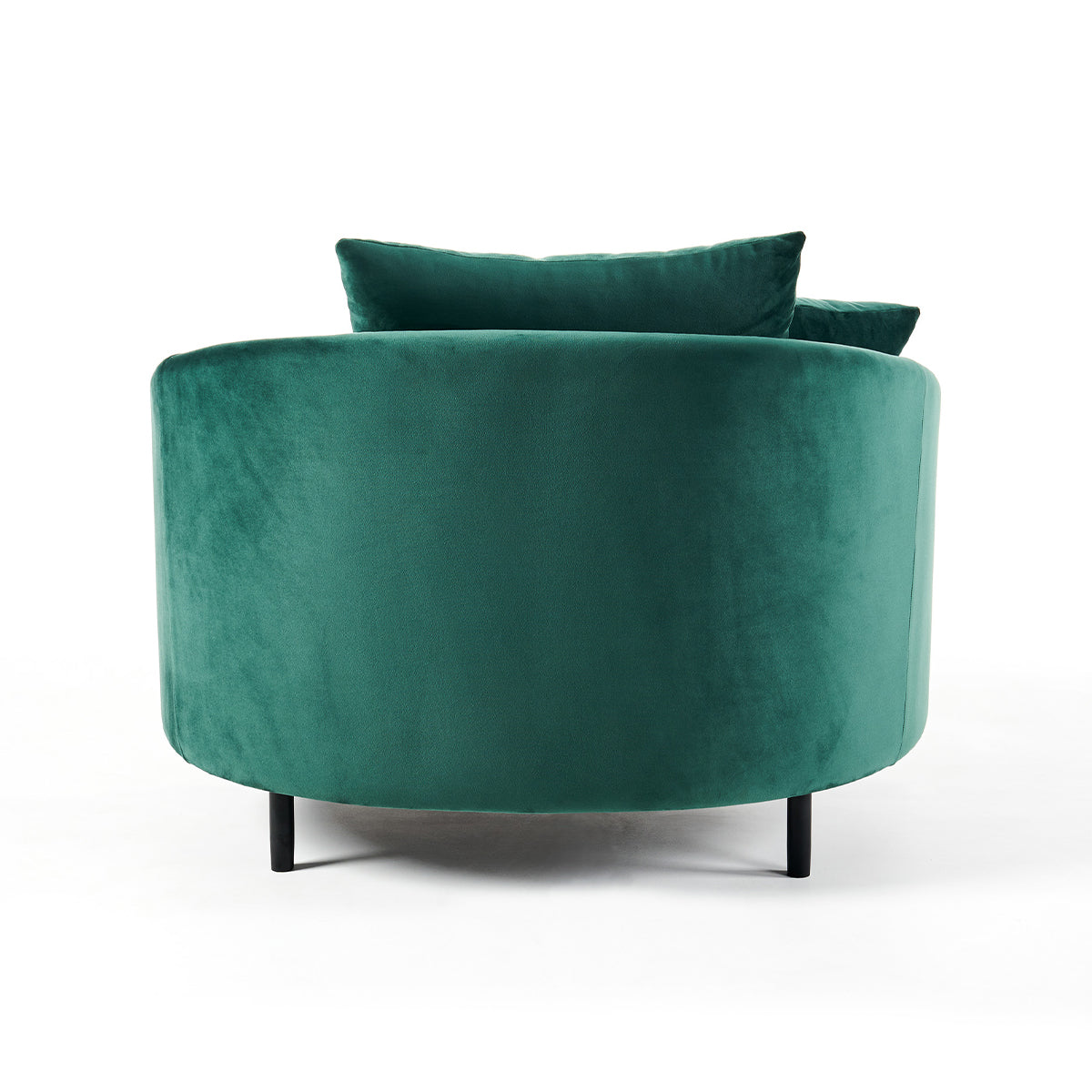 M Co Living Freya Armchair - Modern Accent Chair for Living Room, Bedroom & Office - Comfortable Upholstered Lounge Chair with Wooden Legs - Perfect for Reading, Relaxing & Home Decor