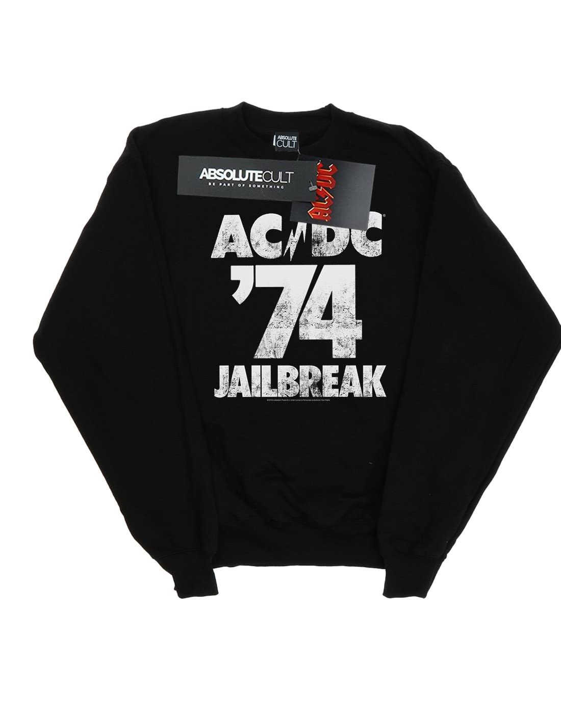 AC/DC Women's Jailbreak 74 Vintage Band Sweatshirt | Rock Music Merchandise | Soft Cotton Pullover for Concerts & Casual Wear