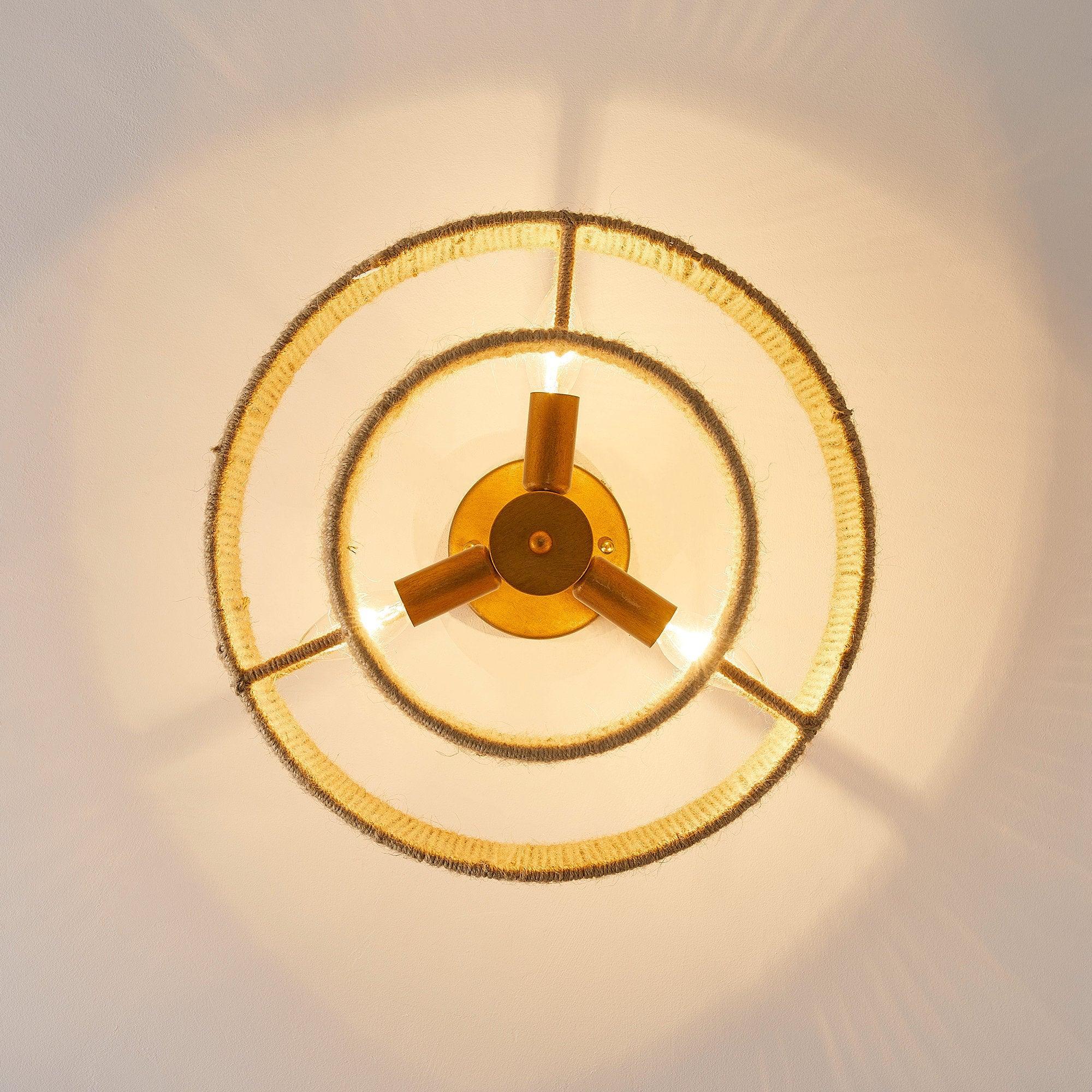 3-Light Traditional Farmhouse Wabi Sabi Flush Mount Ceiling Light - Perfect for Kitchen, Dining Room & Bedroom Lighting