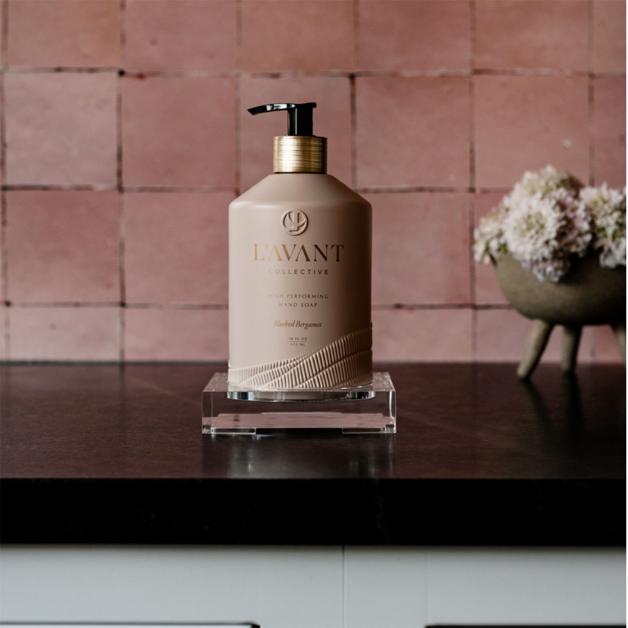 Premium Hand Soap with Blushed Bergamot Scent - Moisturizing & Antibacterial - Ideal for Home, Office & Bathroom Use
