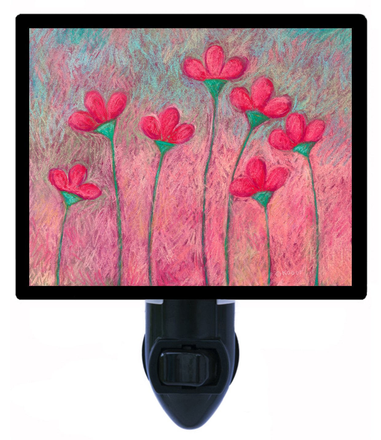 Pink LED Night Light for Flower and Garden - Energy Efficient, Soft Glow Bedroom Decor - Perfect for Kids Room, Nursery, or Outdoor Patio Lighting