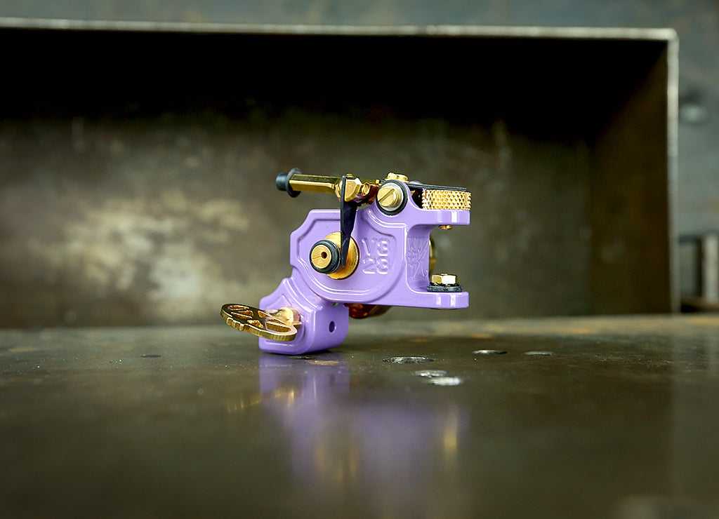 Dan Kubin V3/23 Sidewinder Purple x Gold RCA Cable - High-Quality Audio Cable for Turntables, DJ Equipment & Home Stereo Systems - Perfect for Vinyl Enthusiasts & Professional DJs