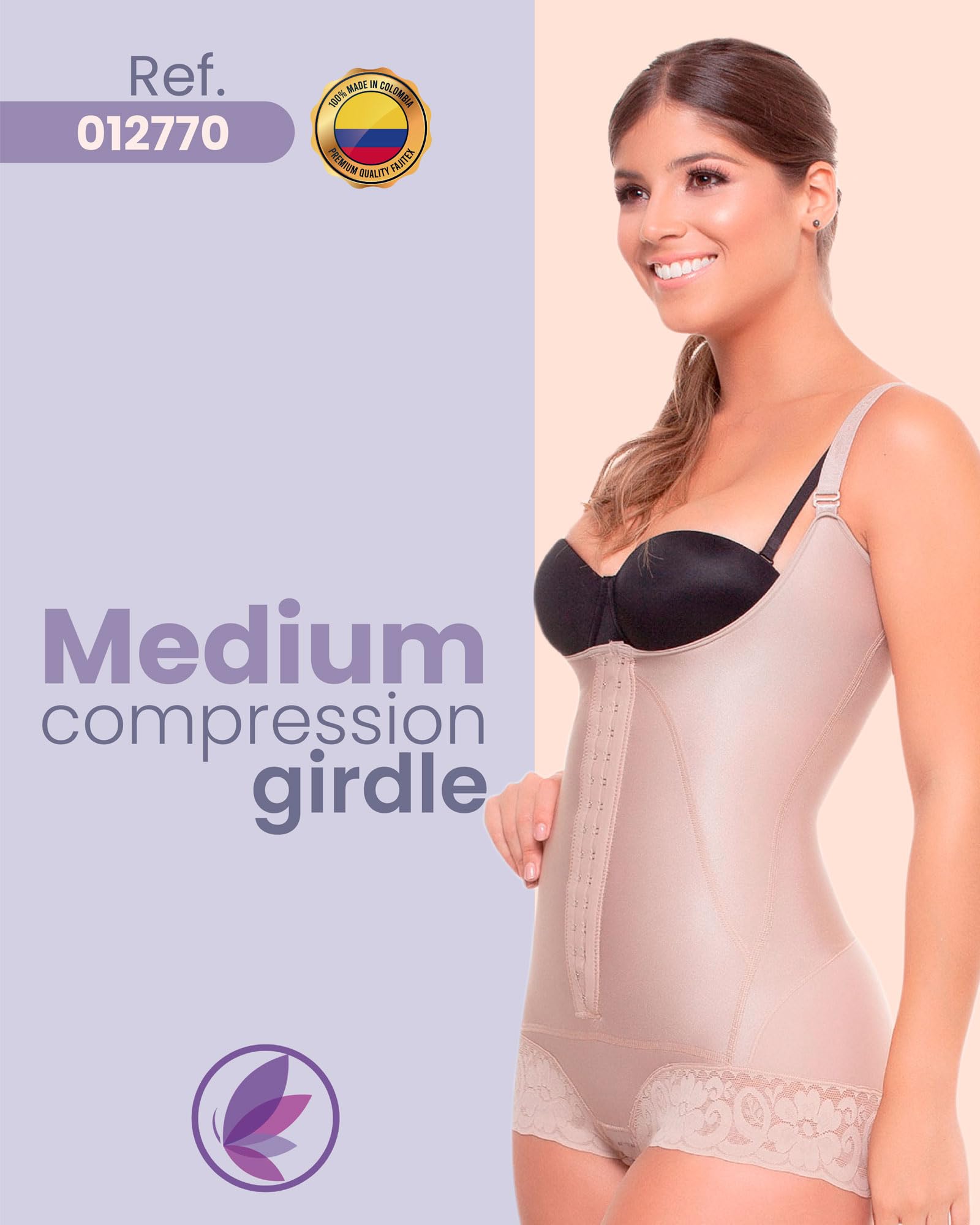 Fajitex High Compression Colombian Shapewear for Women – Tummy Control & Abdomen Slimming Body Shaper | Perfect for Postpartum, Workout & Everyday Wear