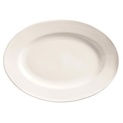 Premium Porcelain Oval Serving Platter - 15.5