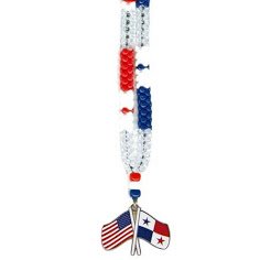 USA & Panama Flag Necklaces - Patriotic Jewelry for Travel & Gifting