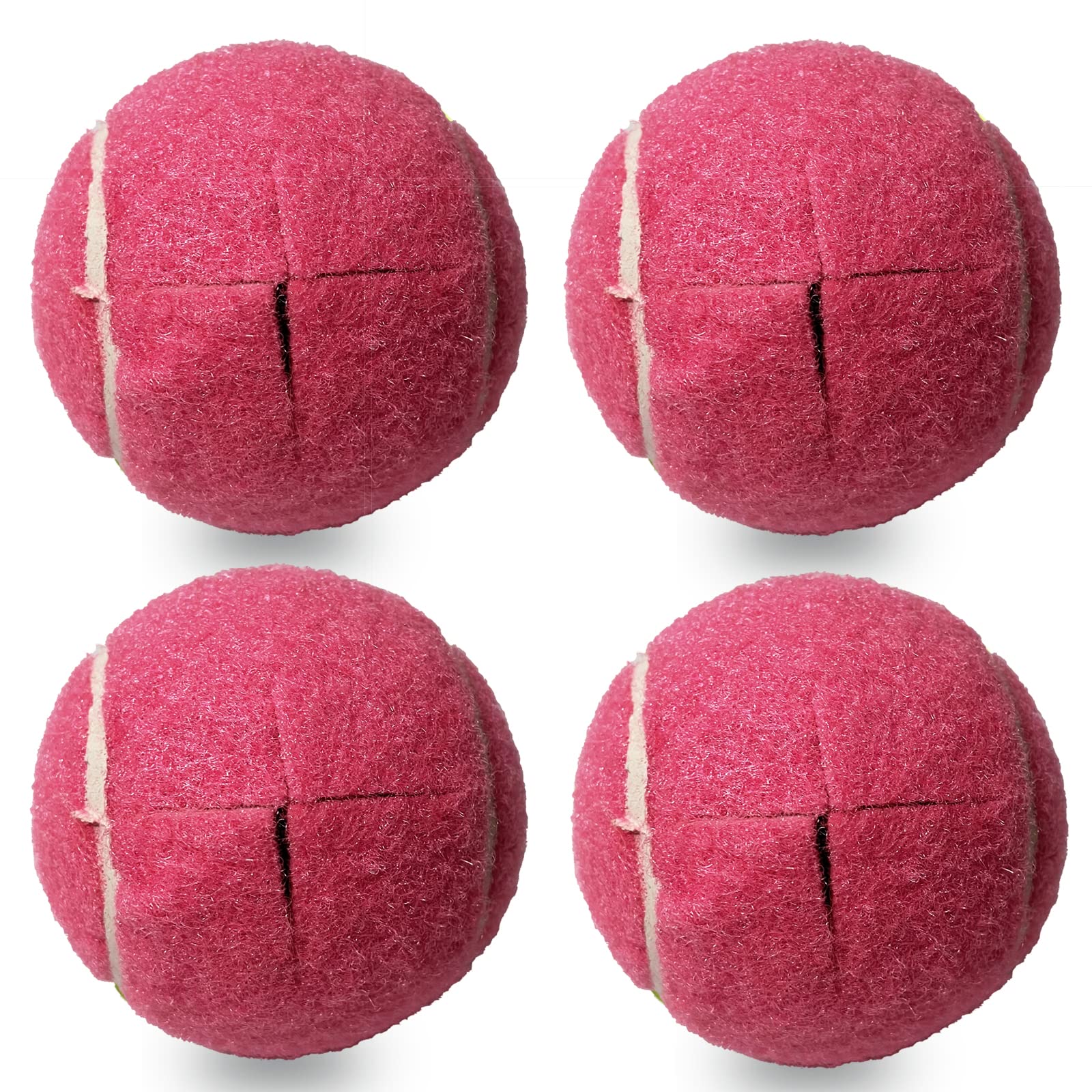 **Pre-Cut Walker Tennis Ball Glides – 4 Pack Heavy Duty 2-Inch Universal Walker Leg Caps for Floor Protection (Pink) – Ideal for Seniors, Mobility Aids & Hardwood Floor Safety**