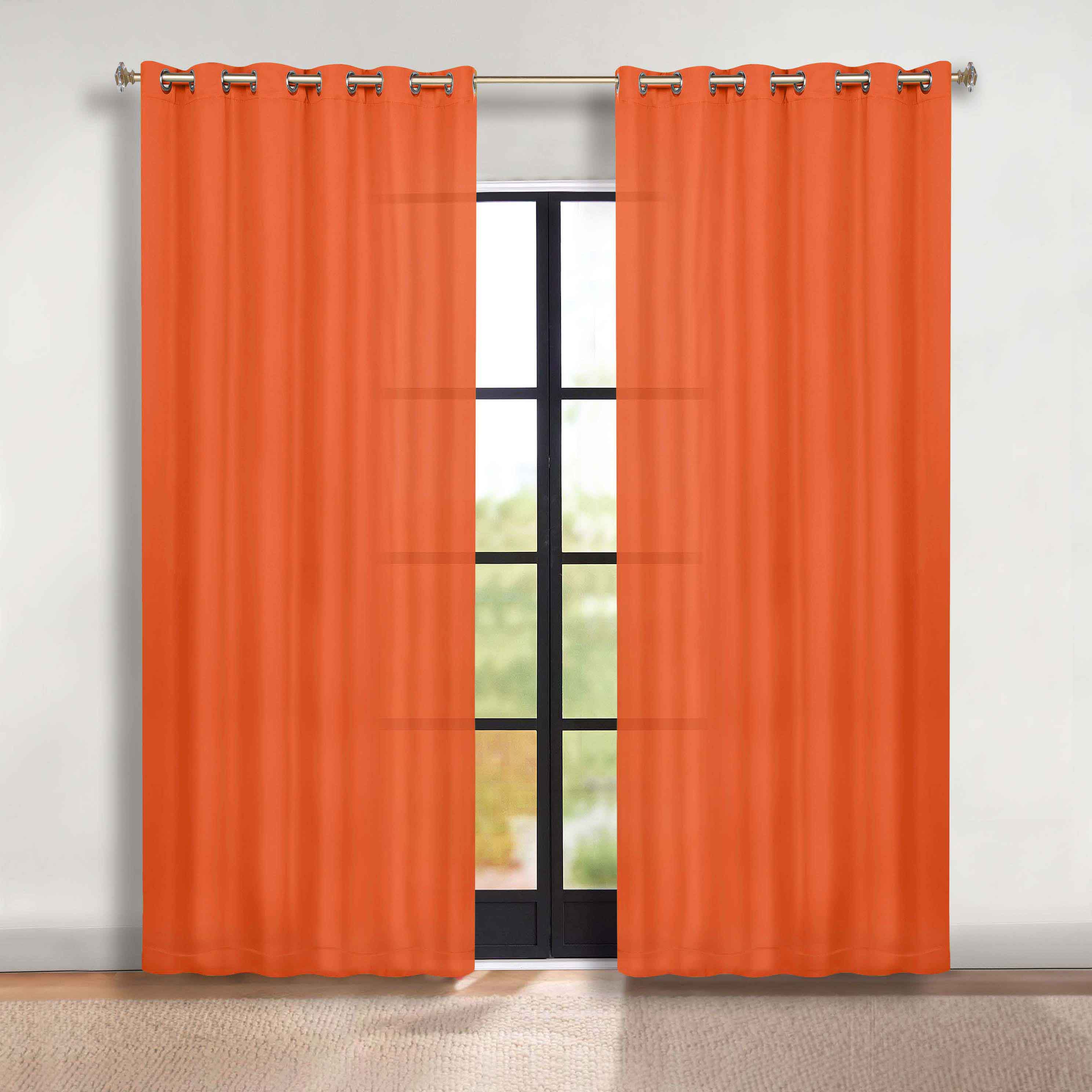 Classic Modern Solid Blackout Curtain Panels - Set of 2 for Bedroom & Living Room - Light Blocking Thermal Insulated Window Drapes for Home Decor