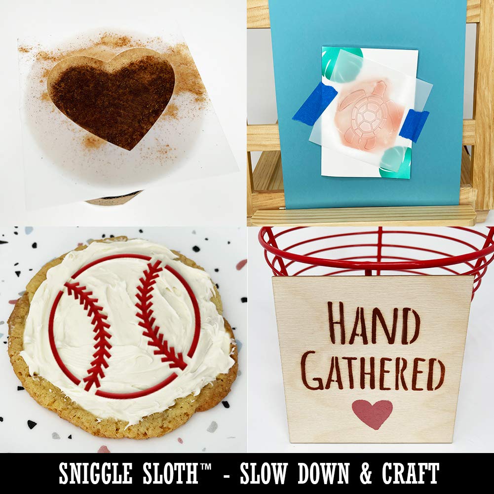 5.5 Inch Reusable DIY Wreath Wall Cookie Stencil for Home Decor - Perfect for Christmas Crafts, Holiday Baking & Seasonal DIY Projects
