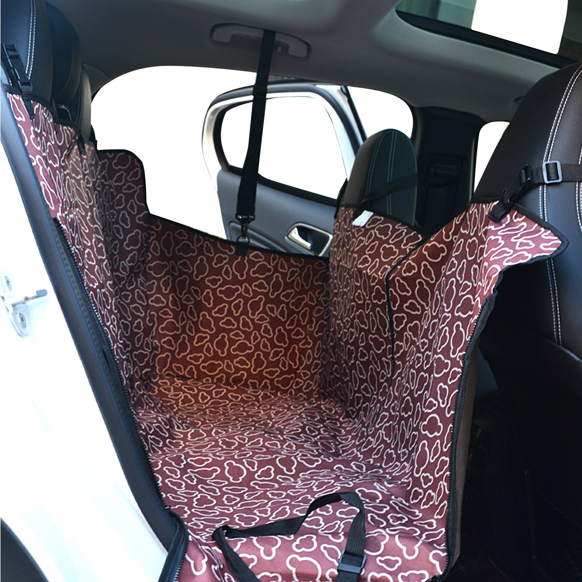 Waterproof Dog Car Seat Cover - Durable Pet Hammock for Backseat with Side Flaps - SUV & Truck Accessories for Travel & Outdoor Adventures