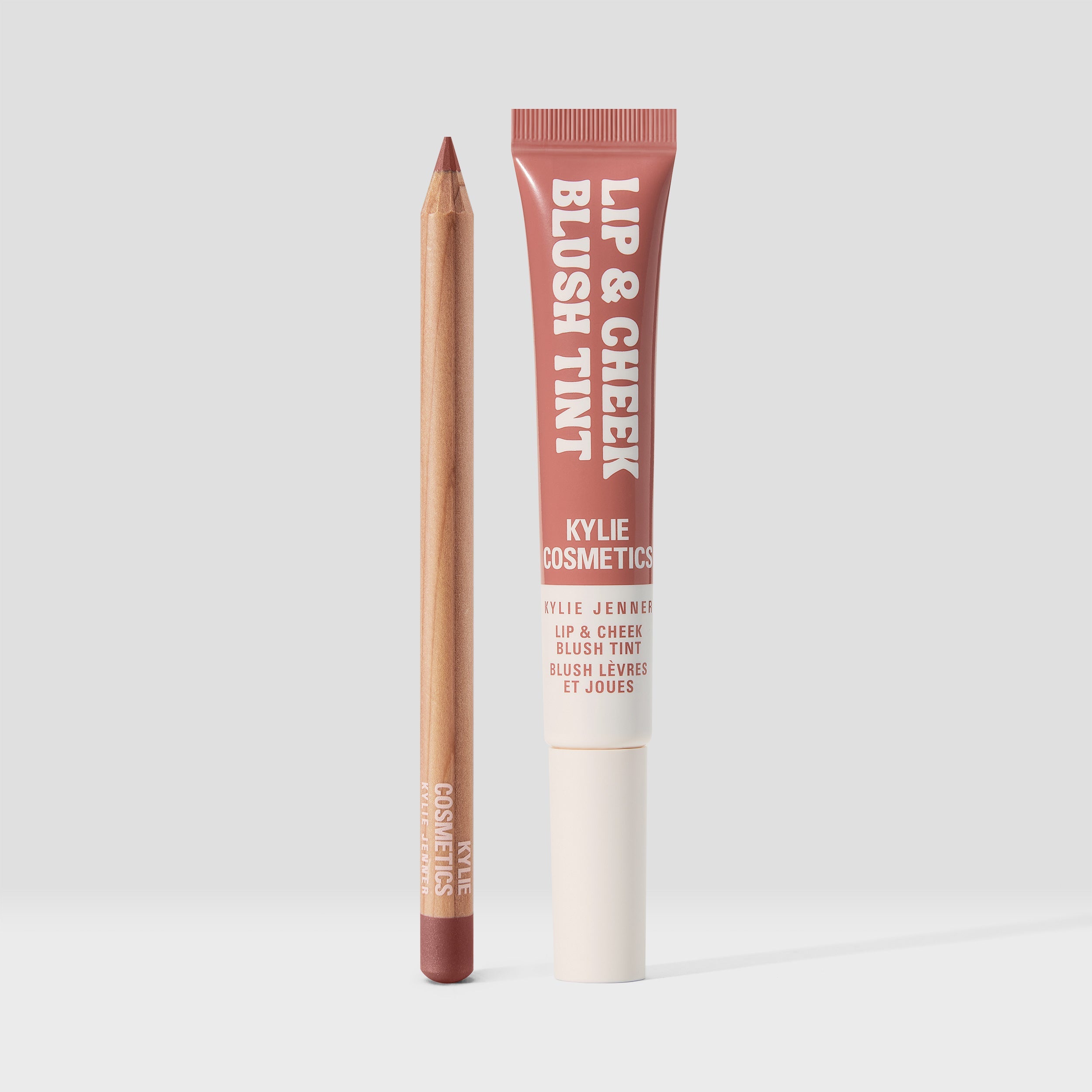 Natural Lip & Cheek Blush Tint with Precision Pout Lip Liner Duo - Flush & Define for Everyday Glam or Special Occasions