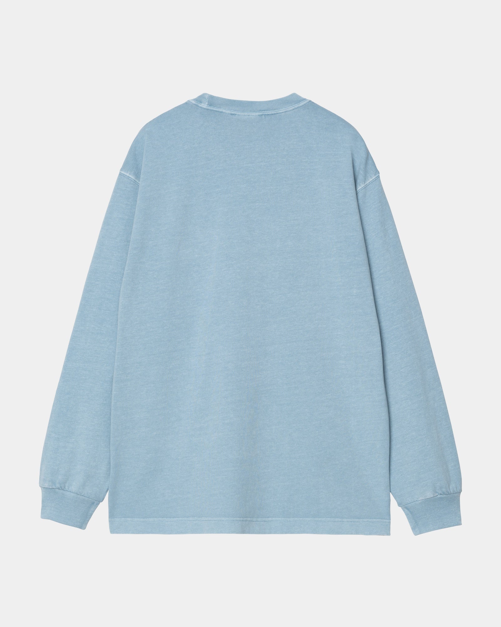 Nelson Long Sleeve T-Shirt for Men | Soft Cotton Casual Shirt in Clay Blue | Perfect for Work, Travel & Everyday Wear